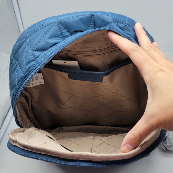 Michael Kors Winnie Medium Quilted Nylon Backpack Dark Chambray main image 5